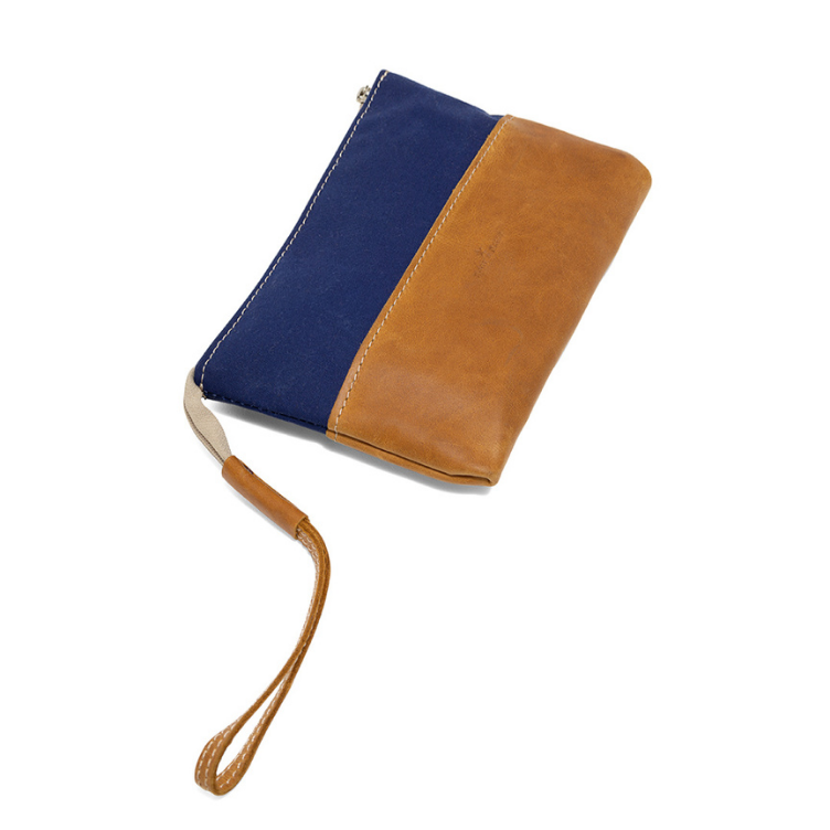 Canvas & Leather Utility Pouch