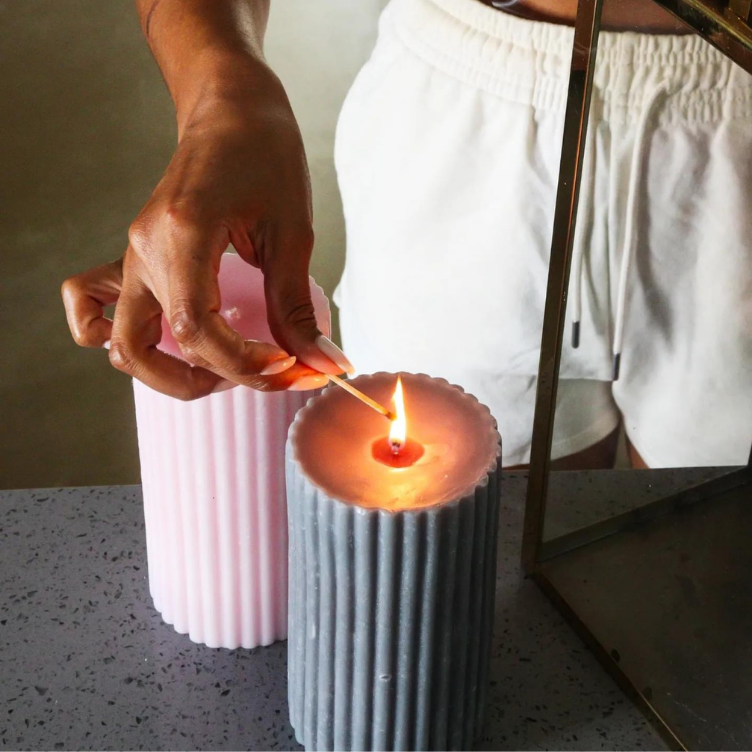 Luxury Scented Ribbed Candles