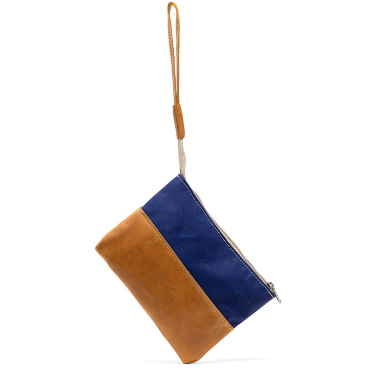 Canvas & Leather Utility Pouch
