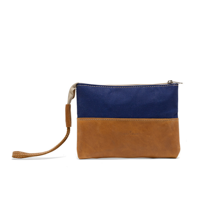 Canvas & Leather Utility Pouch
