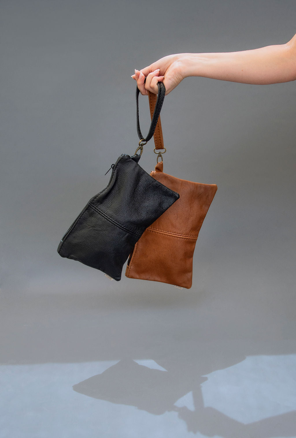 Leather Maggie Clutch Bag with Handsling