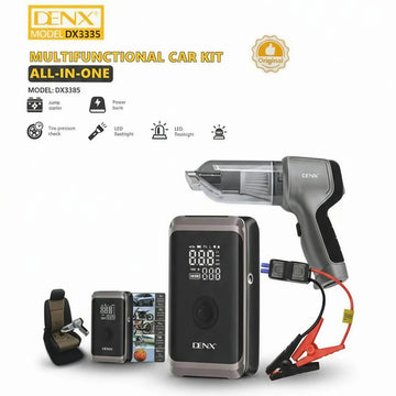 DX3335 4-in-1 Cordless Car Kit DENX (Vacuum Cleaner, Blower, Lamp and Charger)
4.5